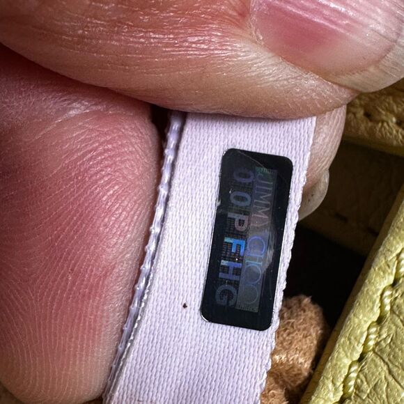 Jimmy Choo Rosalie Satchel 2-Way Bag Suede Leather Beige Yellow - Picture 5 of 16